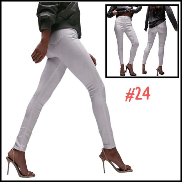 YMI MID RISE WHITE  SKINNY STRETCH JEANS SZ 13 - Picture 1 of 14